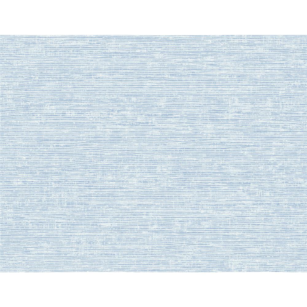 Newport by Brewster 2927-81702 Tiverton Sky Blue Faux Grasscloth Wallpaper