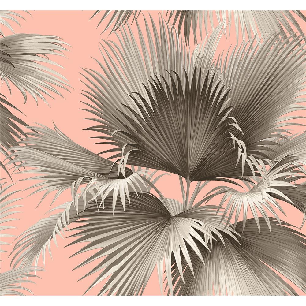 Newport by Brewster 2927-81901 Summer Palm Blush Tropical Wallpaper