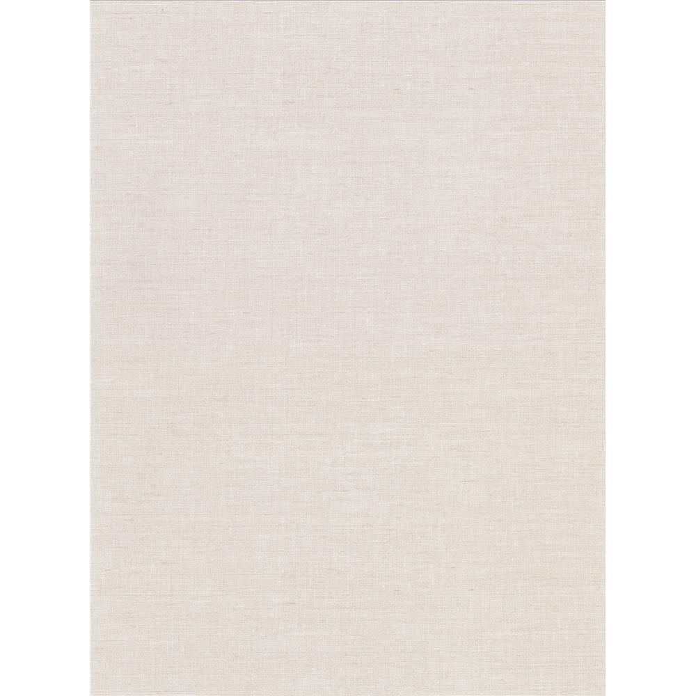 Warner by Brewster 2945-1104 Avatar Linen White Texture Wallpaper