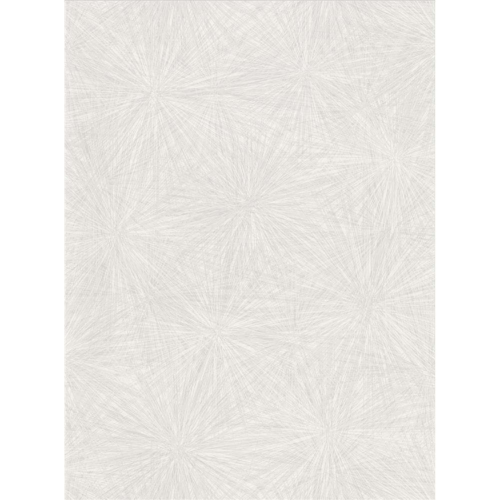 Warner by Brewster 2945-1122 Majestic Silver Starburst Wallpaper