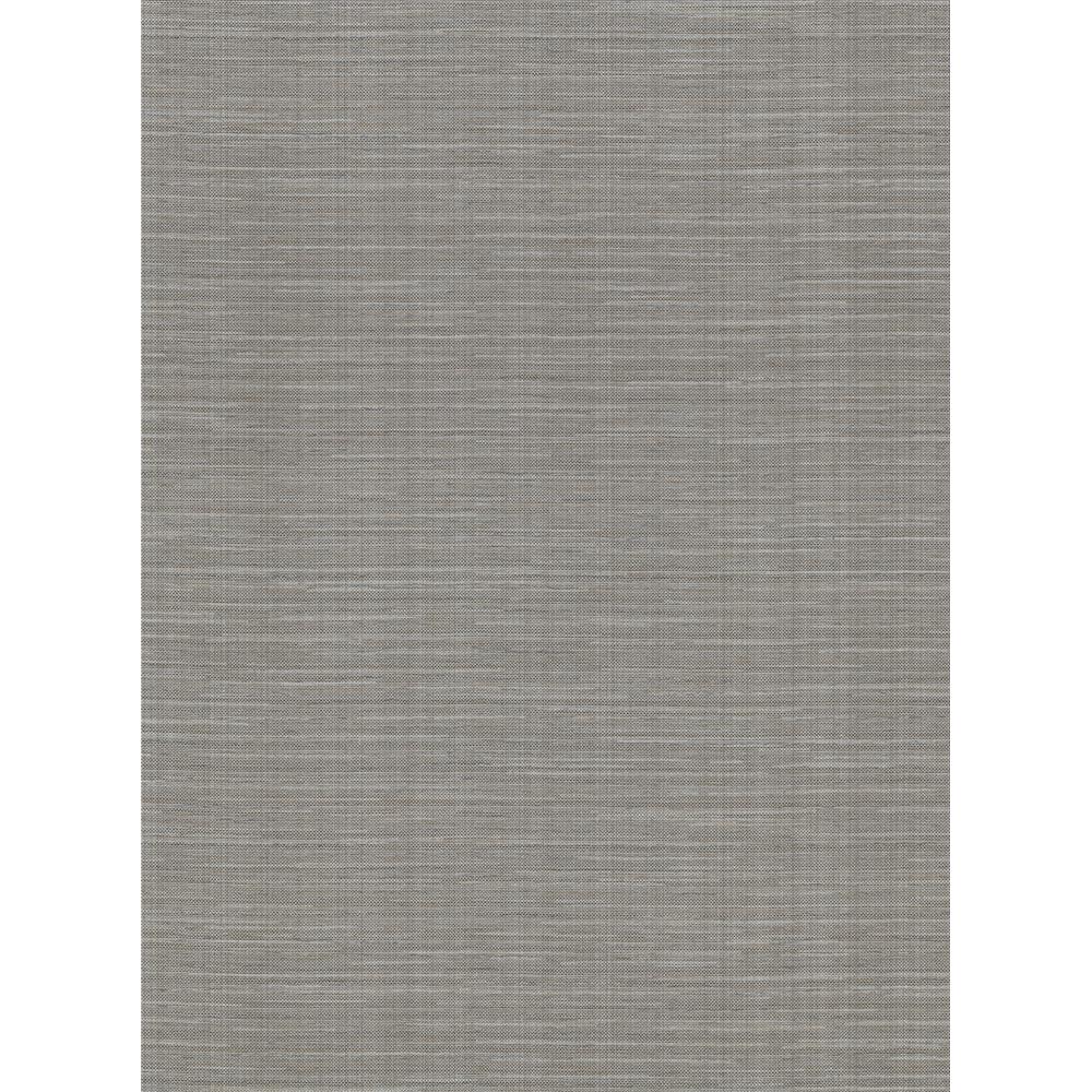 Warner by Brewster 2945-2778 Bay Ridge Dark Grey Faux Grasscloth Wallpaper