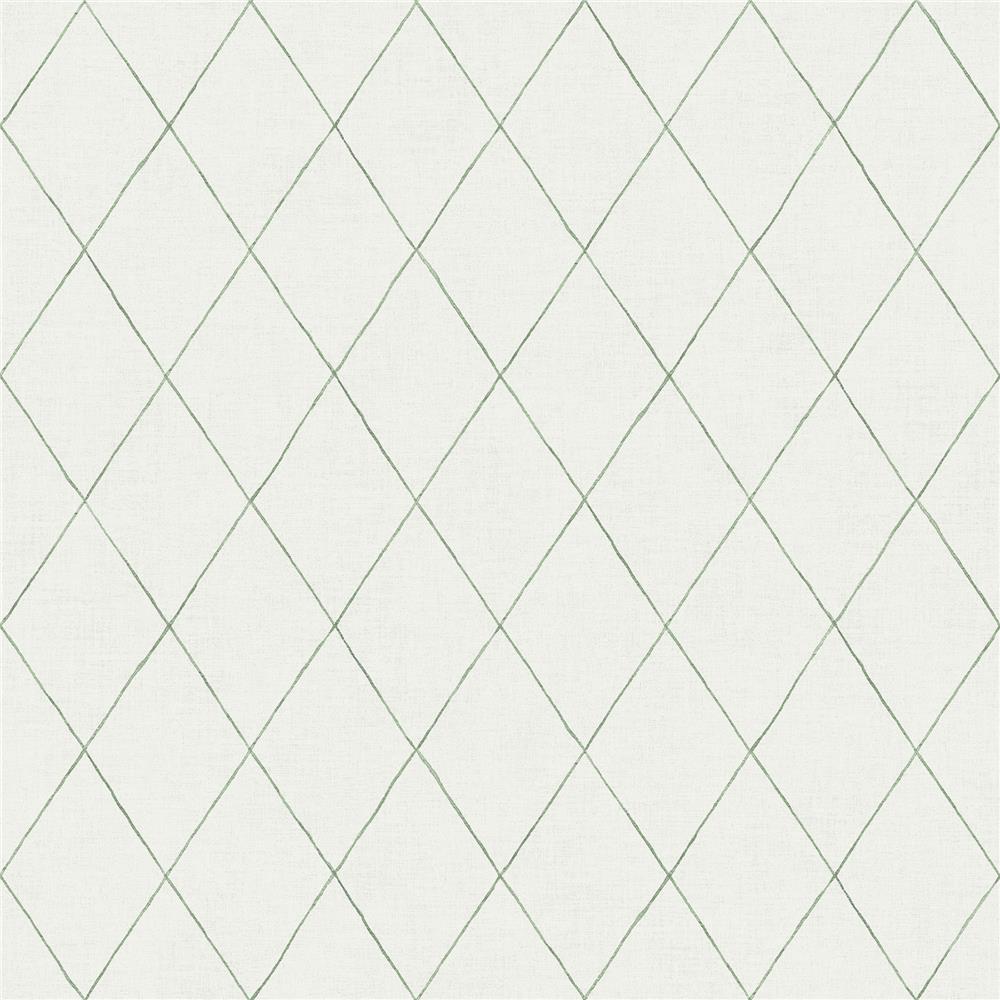 A-Street Prints by Brewster 2948-27003 Spring Rhombus Green Geometric Wallpaper