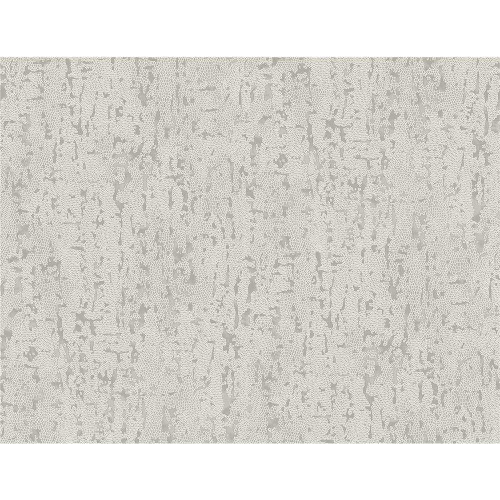 A-Street Prints by Brewster 2949-60208 Malawi Light Grey Leather Texture Wallpaper
