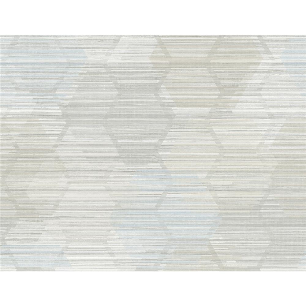 A-Street Prints by Brewster 2949-60502 Jabari Grey Geometric Faux Grasscloth Wallpaper