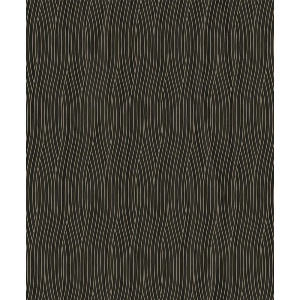 Brewster 2959-SDM10506 Grayson Brown Geometric Wallpaper