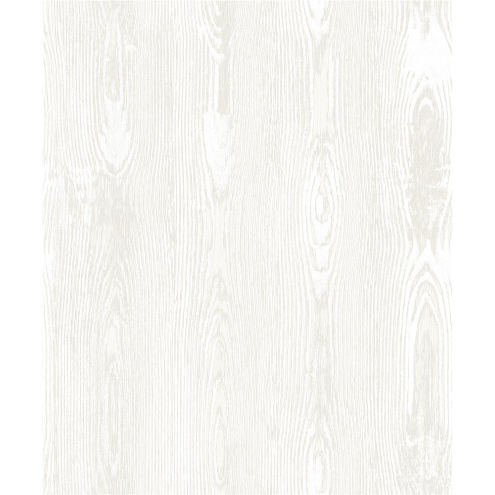 Brewster 2959-SDM2001 Jaxson White Faux Wood Wallpaper