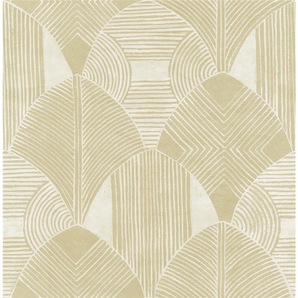 A-Street Prints by Brewster 2964-25927 Westport Coffee Geometric Wallpaper