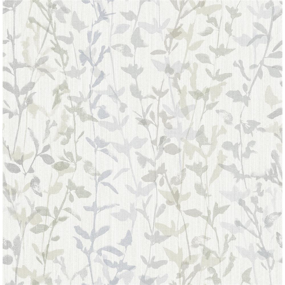 A-Street Prints by Brewster 2964-25935 Thea Grey Floral Trail Wallpaper