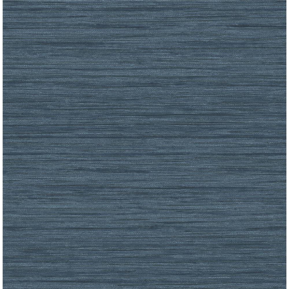 A-Street Prints by Brewster 2964-25959 Barnaby Indigo Faux Grasscloth Wallpaper
