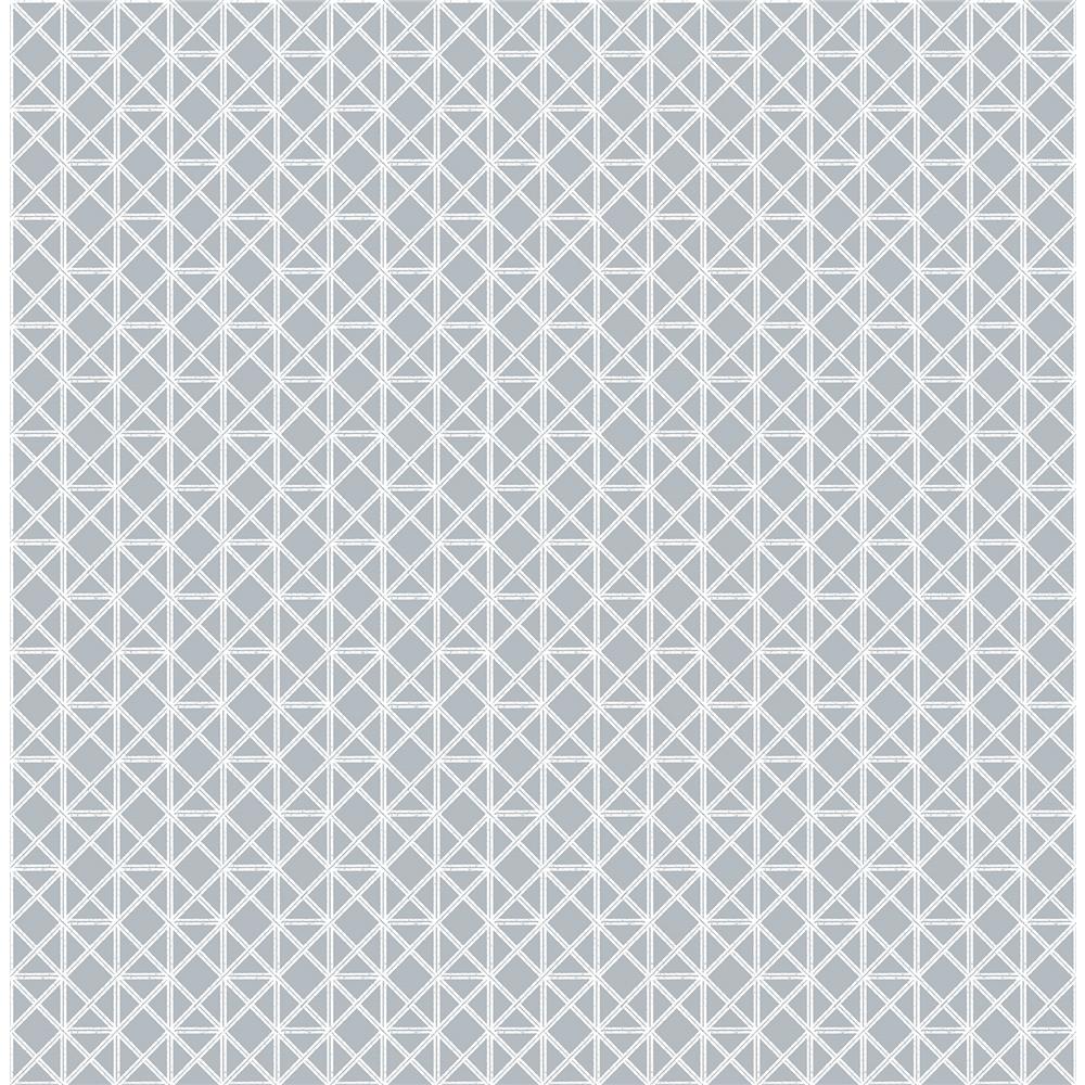 A-Street Prints by Brewster 2969-26002 Lisbeth Grey Geometric Lattice Wallpaper