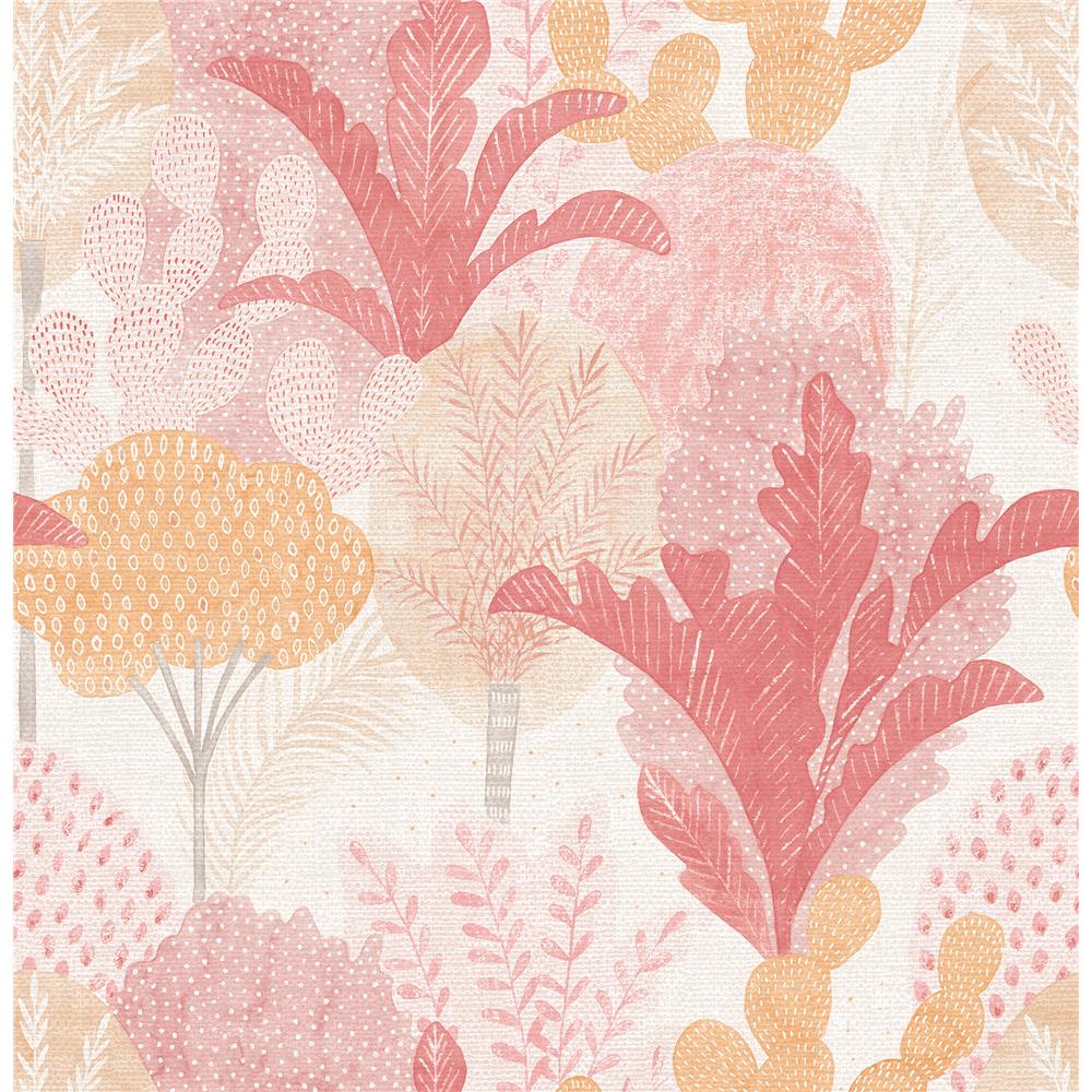 A-Street Prints by Brewster 2969-26046 Ari Pink Desert Oasis Wallpaper