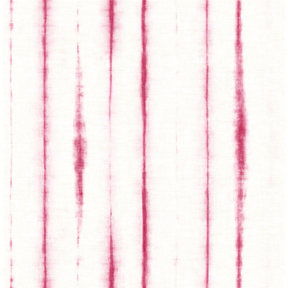 A-Street Prints by Brewster 2969-26050 Orleans Pink Shibori Faux Linen Wallpaper