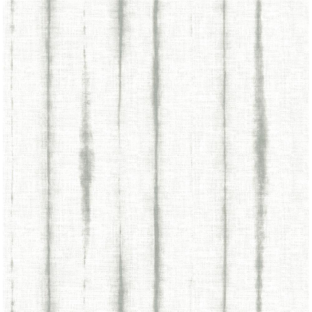 A-Street Prints by Brewster 2969-26053 Orleans Grey Shibori Faux Linen Wallpaper