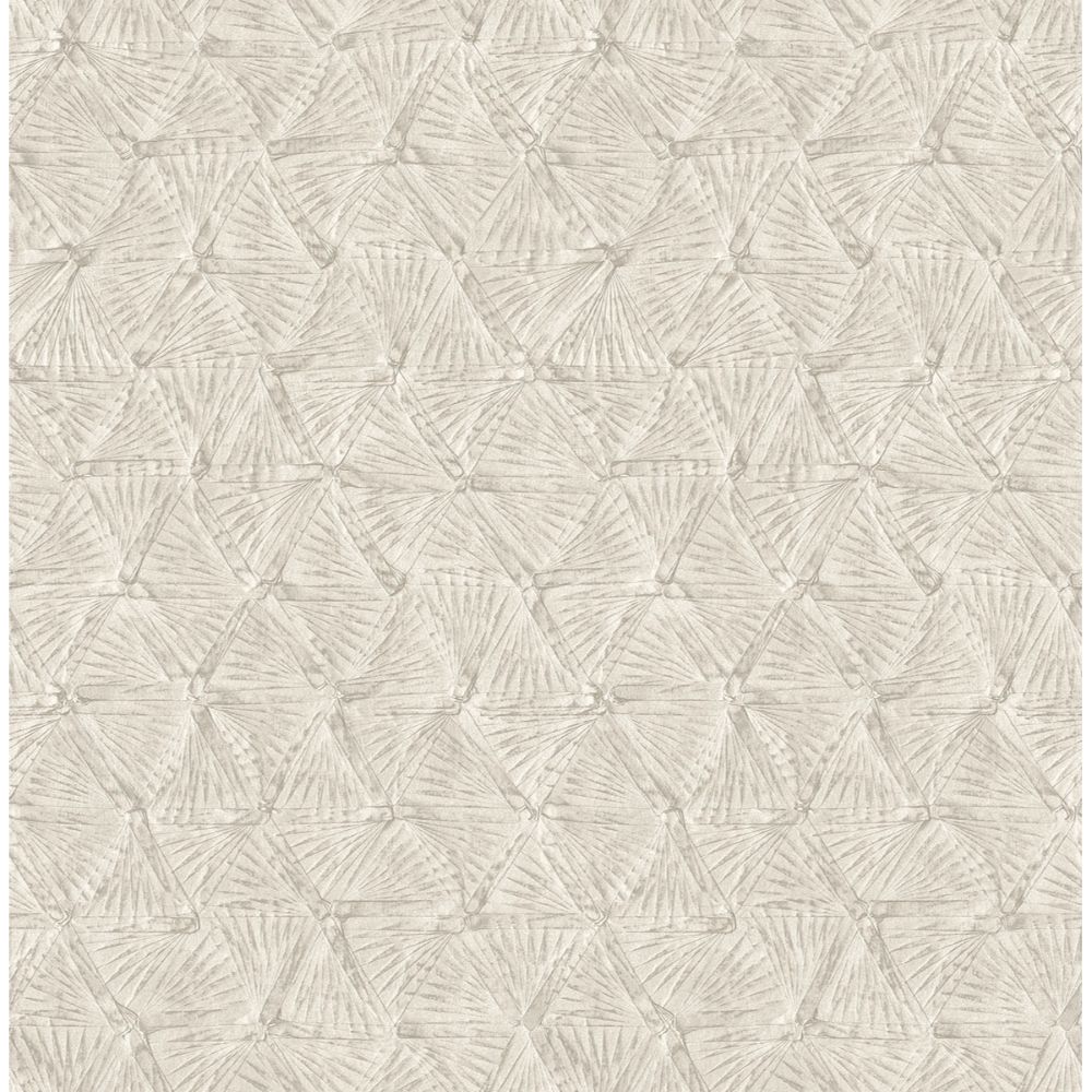 A-Street Prints by Brewster 2970-26117 Wright Platinum Textured Triangle Wallpaper