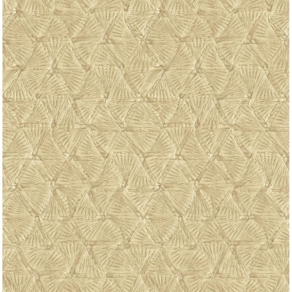 A-Street Prints by Brewster 2970-26119 Wright Gold Textured Triangle Wallpaper