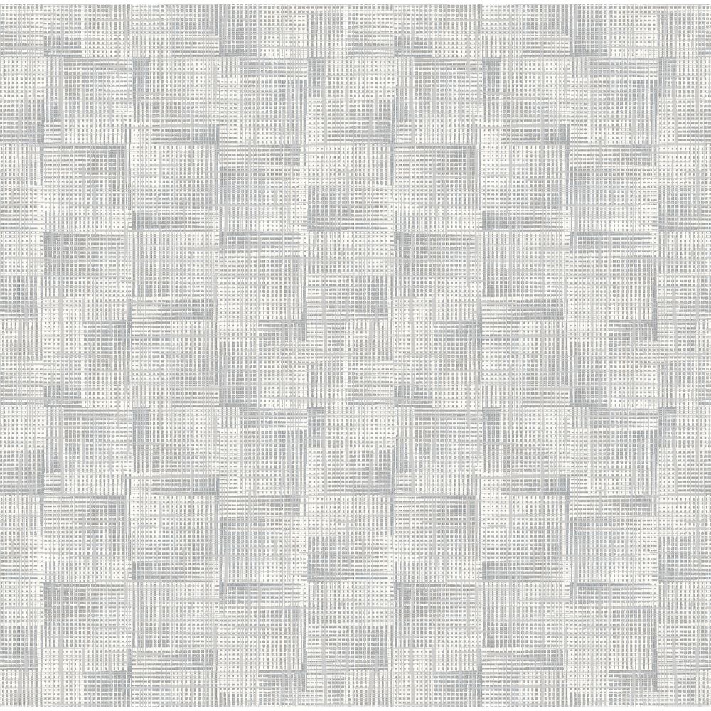 A-Street Prints by Brewster 2971-86158 Dimensions Ting Grey Abstract Woven Wallpaper
