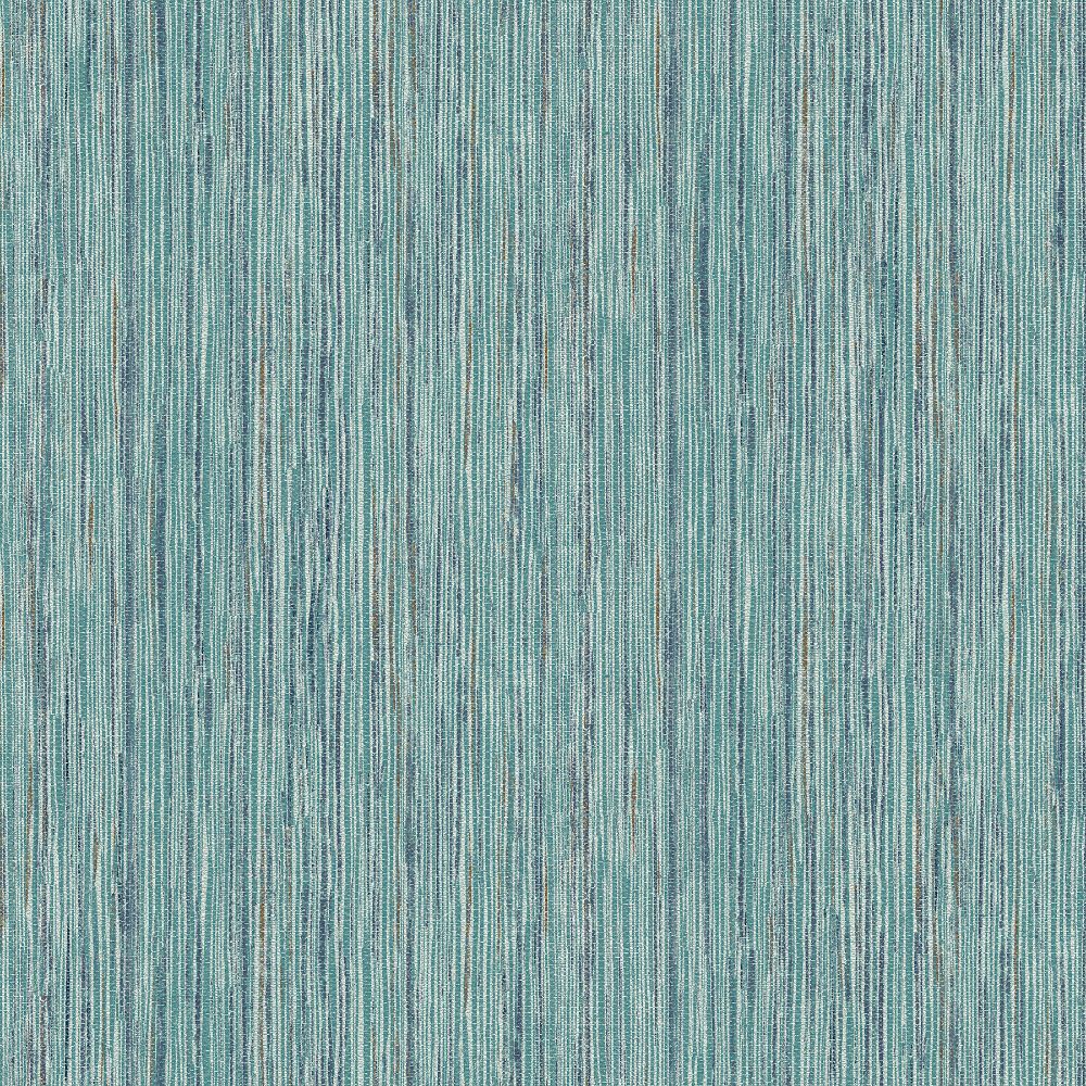 A-Street Prints by Brewster 2971-86343 Dimensions Justina Teal Faux Grasscloth Wallpaper