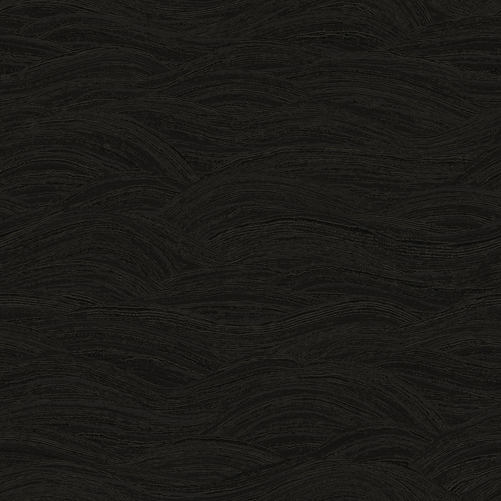 A-Street Prints by Brewster 2971-86363 Dimensions Leith Black Zen Waves Wallpaper