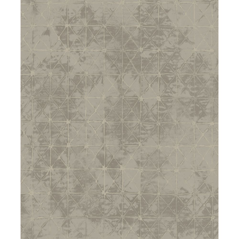 A-Street Prints by Brewster 2971-86375 Dimensions Odell Pewter Antique Tiles Wallpaper