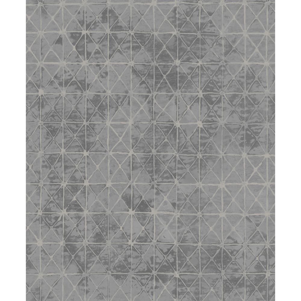 A-Street Prints by Brewster 2971-86376 Dimensions Odell Slate Antique Tiles Wallpaper