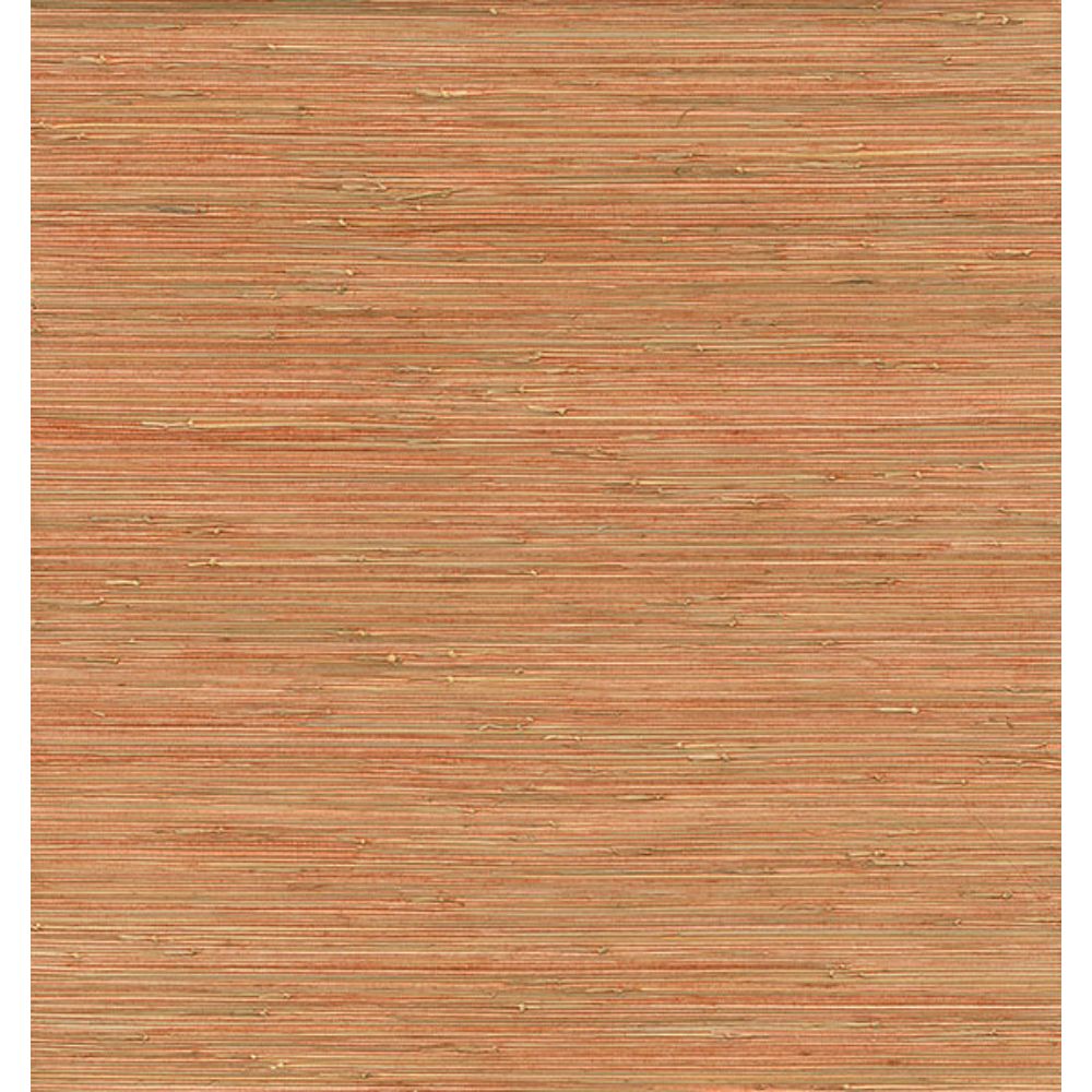 A-Street Prints by Brewster 2972-86108 Shuang Coral Handmade Grasscloth Wallpaper