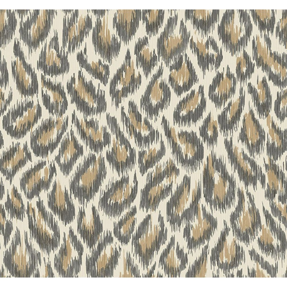 A-Street Prints by Brewster 2973-90304 Electra Bronze Leopard Spot String Wallpaper