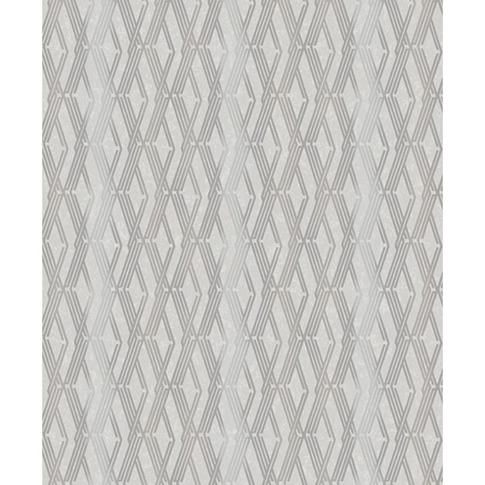 A-Street Prints by Brewster 2976-86533 Ushas Taupe Diamond Wallpaper