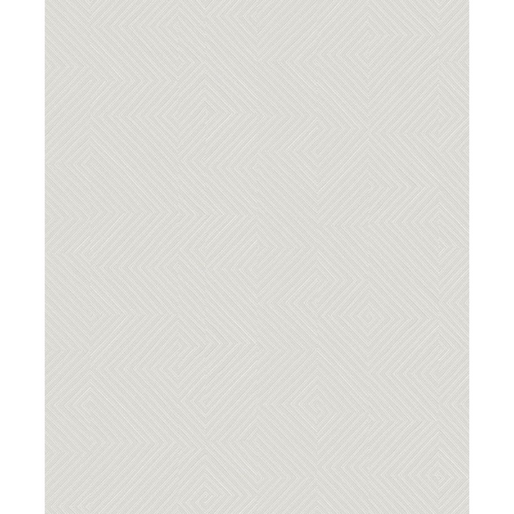 A-Street Prints by Brewster 2976-86546 Ocel Light Grey Geometric Wallpaper