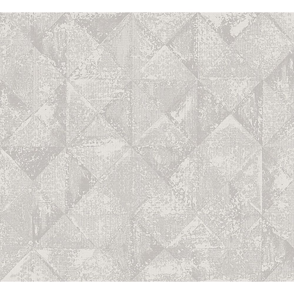 A-Street Prints by Brewster 2976-86554 Demir Grey Distressed Geometric Wallpaper