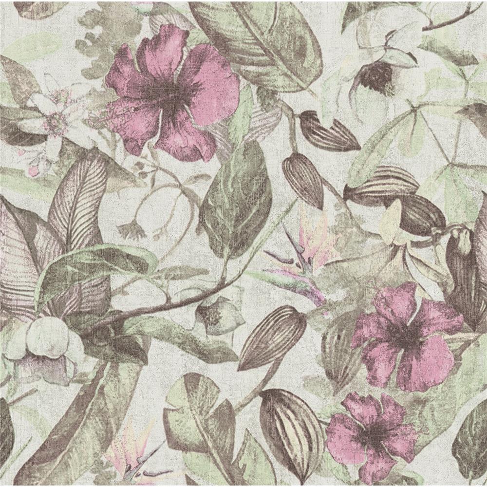 Advantage by Brewster 2979-37216-4 Kailano Pastel Botanical Wallpaper