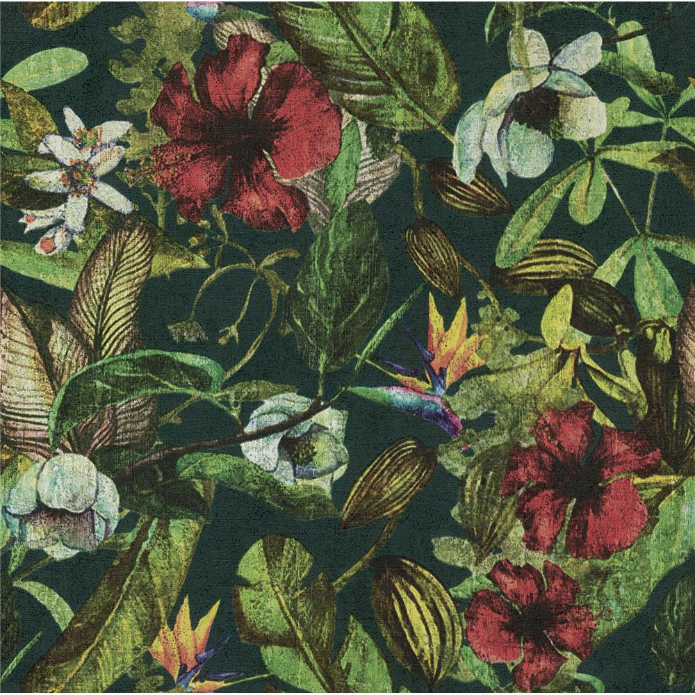 Bali by Brewster 2979-37216-5 Kailano Multicolor Botanical Wallpaper
