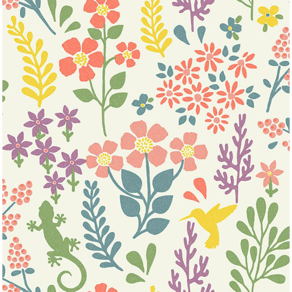 Advantage by Brewster 2980-26172 Karina Multicolor Meadow Wallpaper