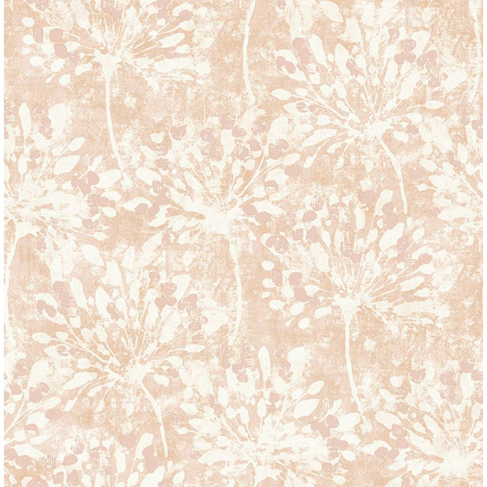 Advantage by Brewster 2980-26189 Dori Blush Painterly Floral Wallpaper