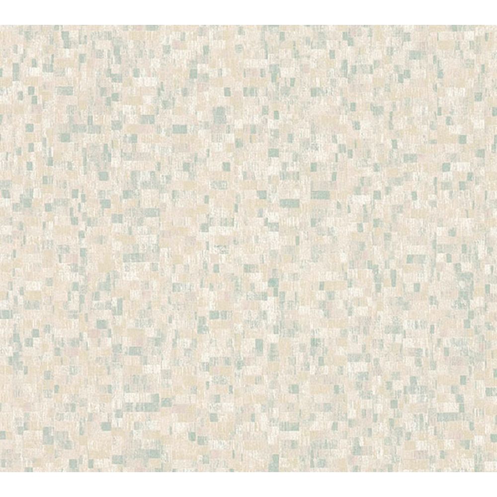 Advantage by Brewster 2980-38593-1 Albers Teal Squares Wallpaper