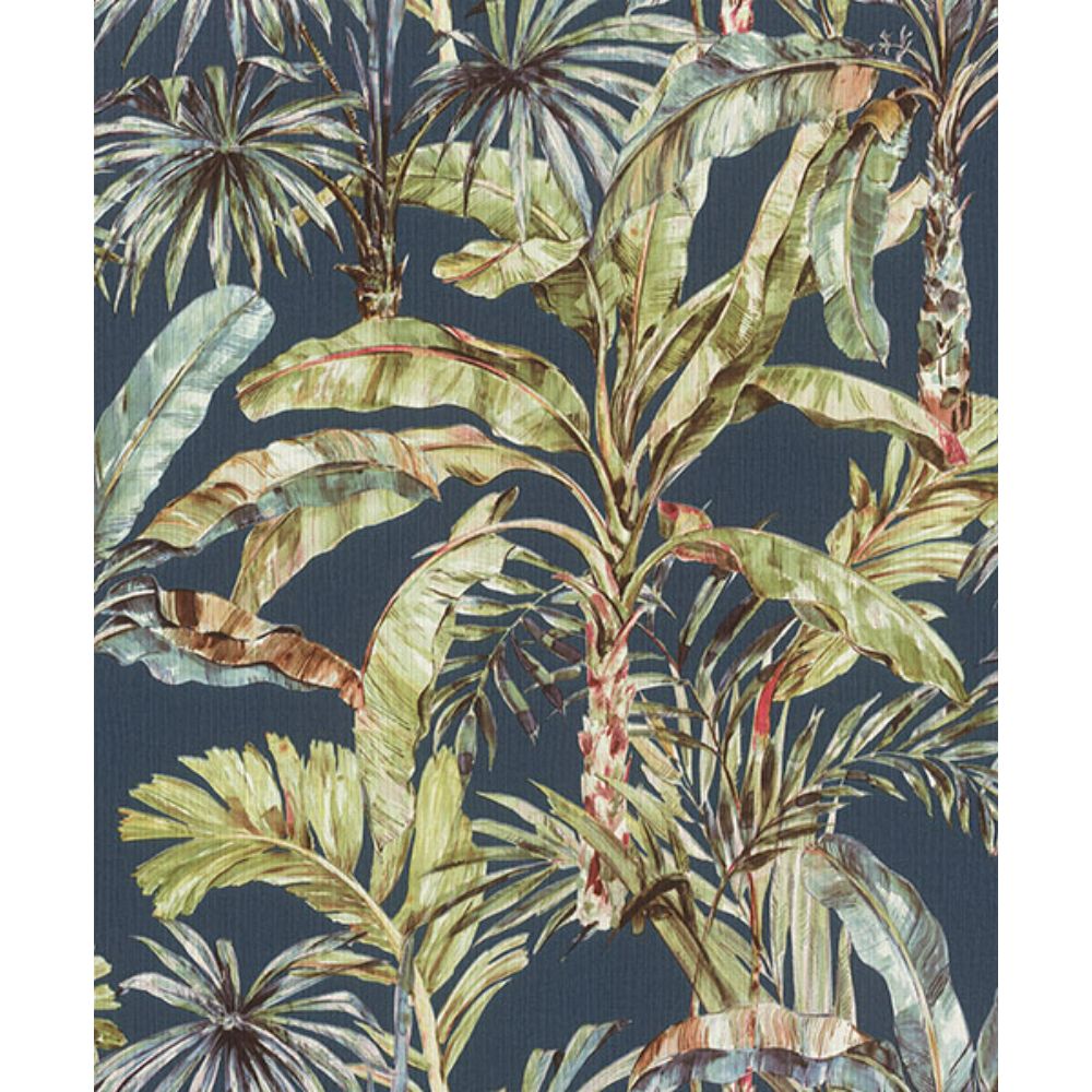 Advantage by Brewster 2980-485288 Calle Blue Tropical Wallpaper