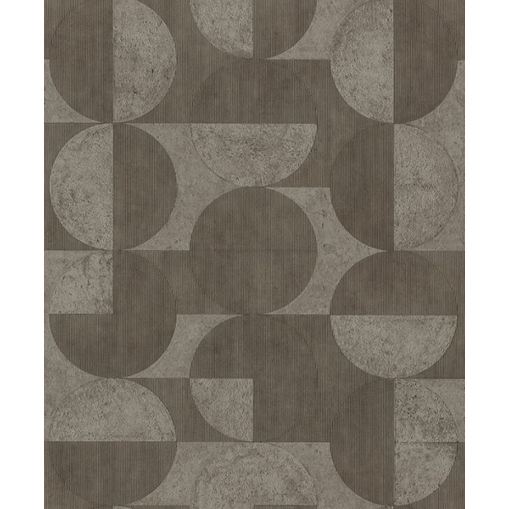 Advantage by Brewster 2980-521368 Barcelo Brown Circles Wallpaper
