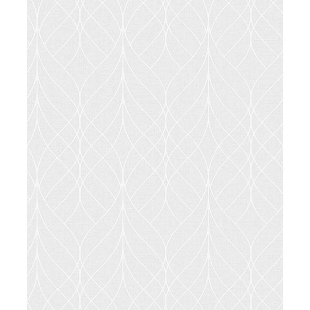 Advantage by Brewster 2980-M41900 Hartley Light Grey Geo Wallpaper