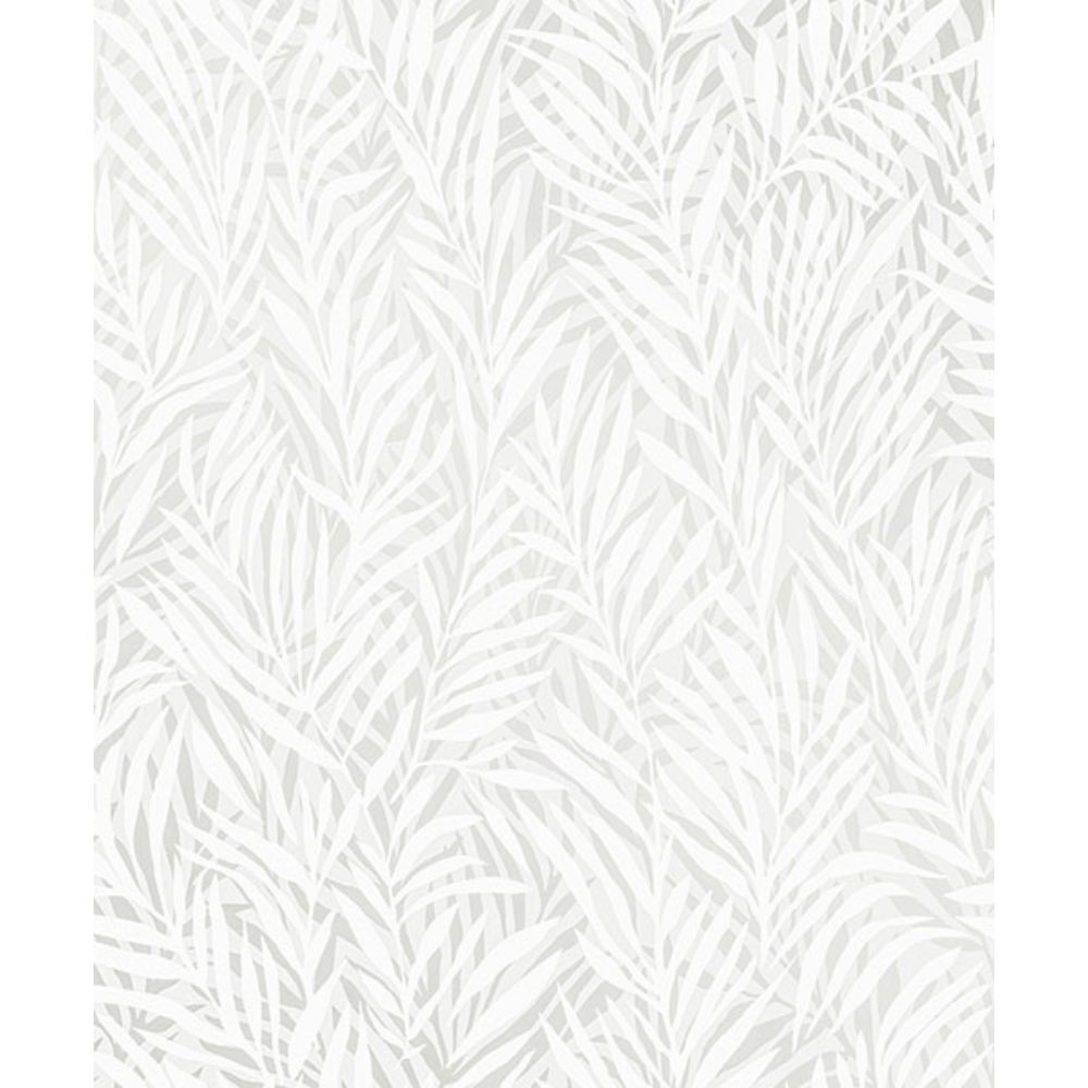 Advantage by Brewster 2980-M52500 Holzer White Fern Wallpaper