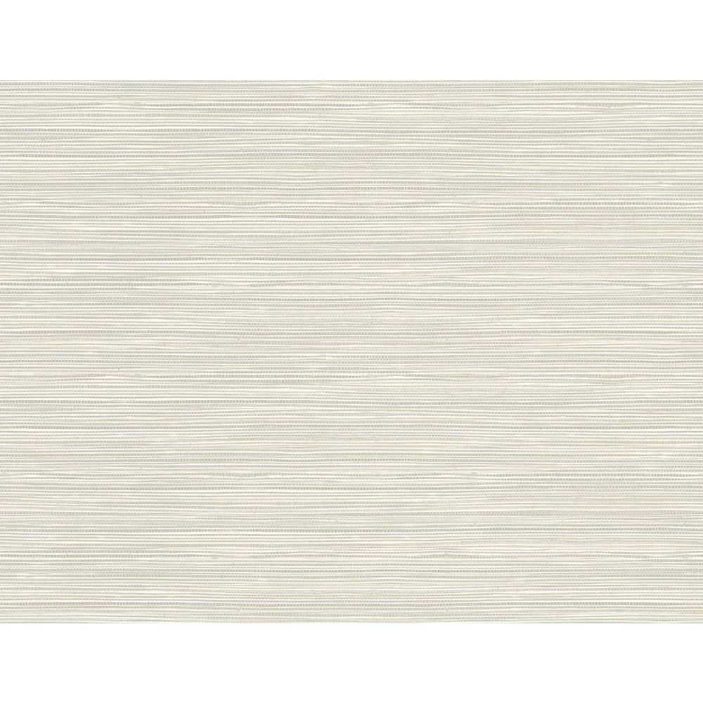 Warner by Brewster 2984-40908 Bondi Light Grey Grasscloth Texture Wallpaper