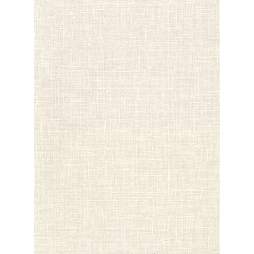 Warner by Brewster 2984-50305 Upton Cream Faux Linen Wallpaper