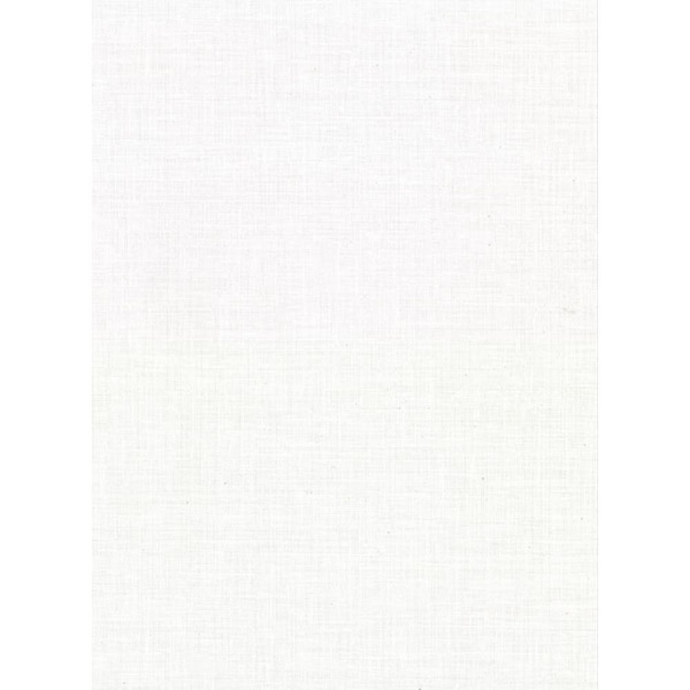 Warner by Brewster 2984-50315 Upton White Faux Linen Wallpaper