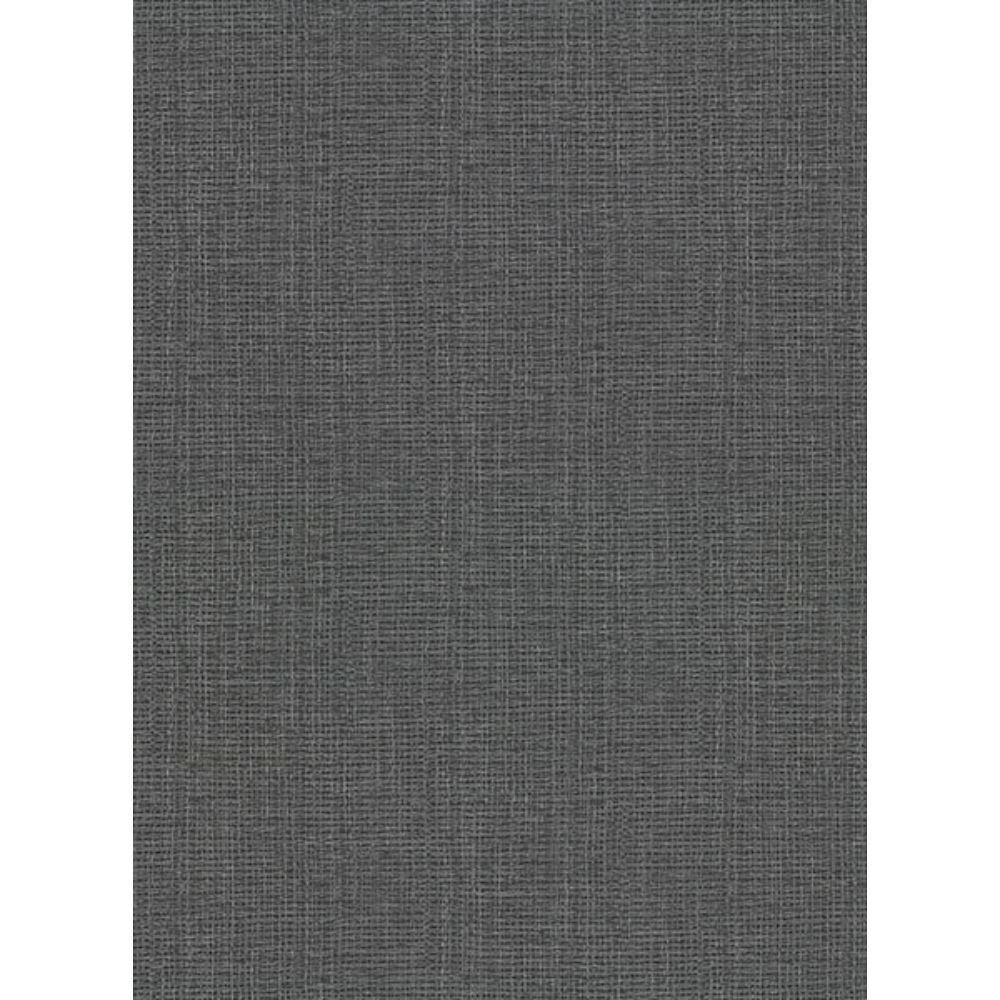 Warner by Brewster 2984-50600 Claremont Black Faux Grasscloth Wallpaper