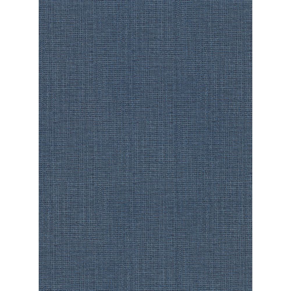 Warner by Brewster 2984-50612 Claremont Indigo Faux Grasscloth Wallpaper