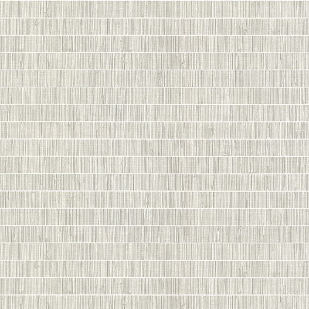 Warner by Brewster 2984-70008 Luz Grey Faux Grasscloth Wallpaper
