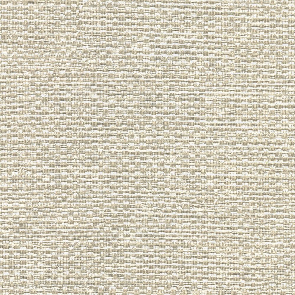 Warner by Brewster 2984-8025 Bohemian Bling Off-White Basketweave Wallpaper