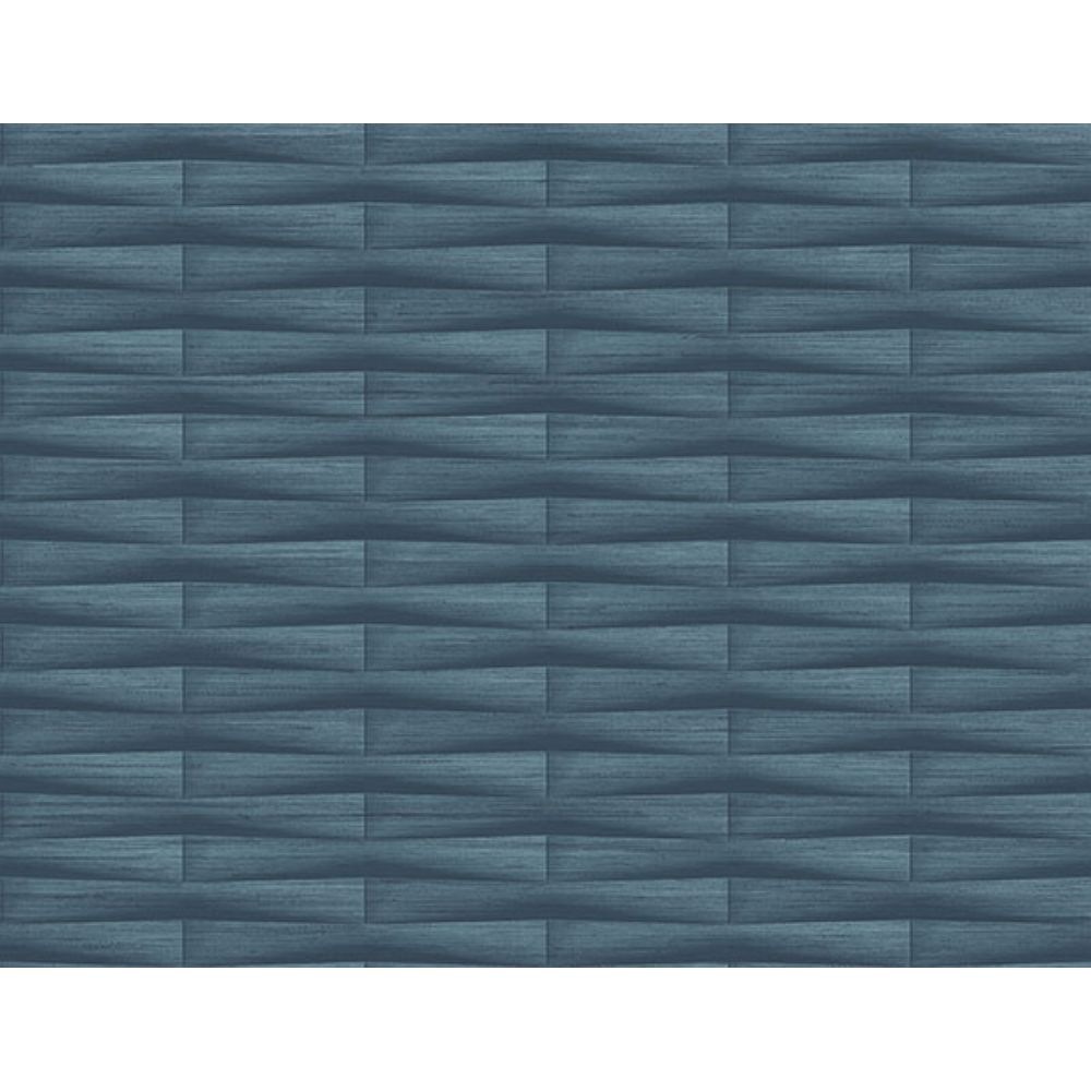 A-Street Prints by Brewster 2988-70002 Gator Blue Geometric Stripe Wallpaper