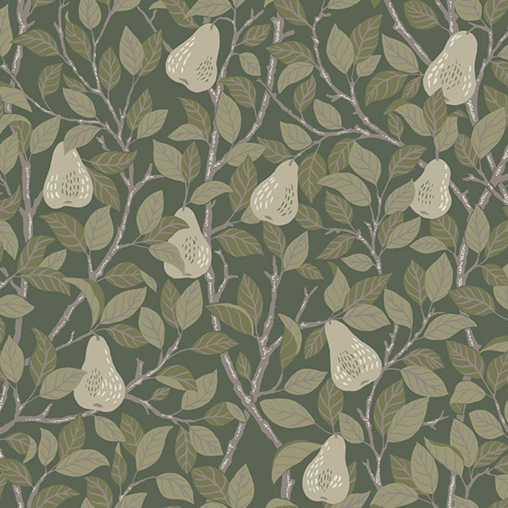 A-Street Prints by Brewster 2999-13105 Pirum Green Pear Wallpaper