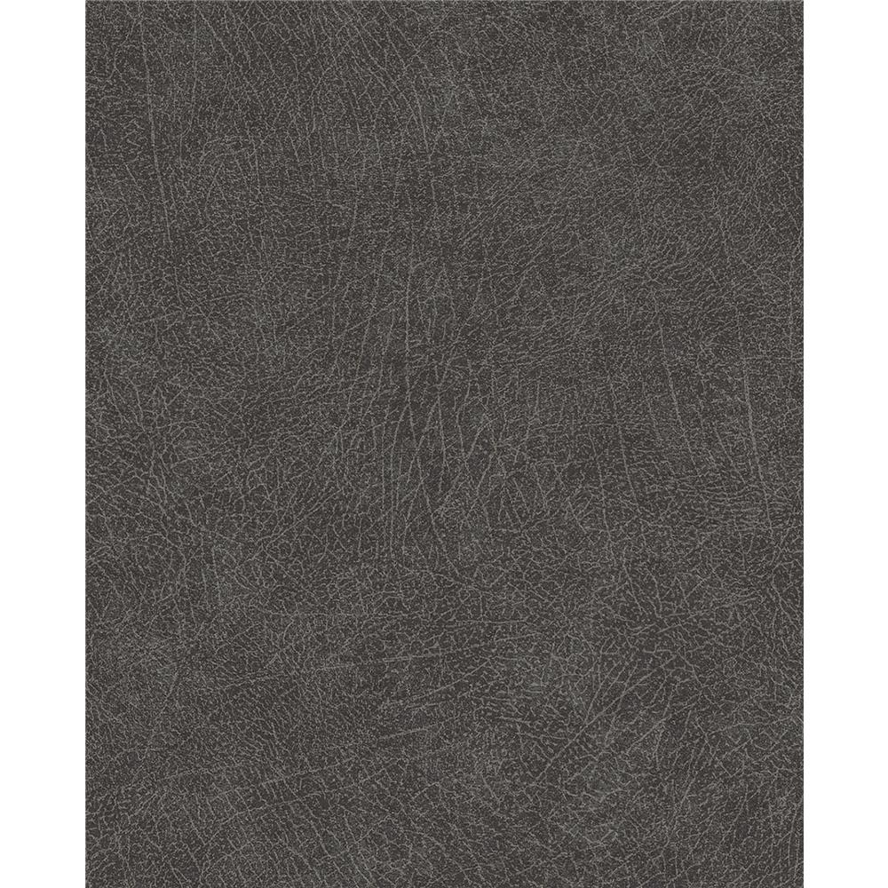 Eijffinger by Brewster 300516 Latigo Charcoal Leather Wallpaper