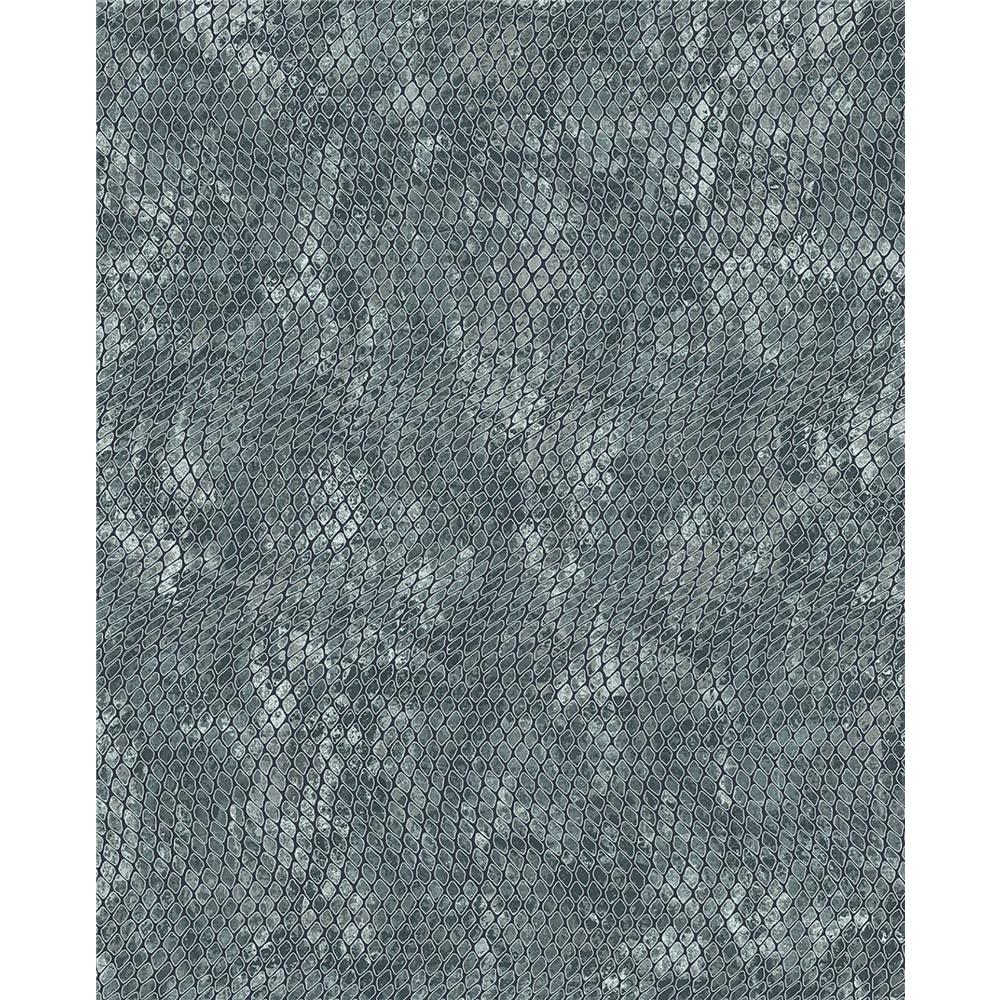 Eijffinger by Brewster 300523 Viper Light Blue Snakeskin Wallpaper