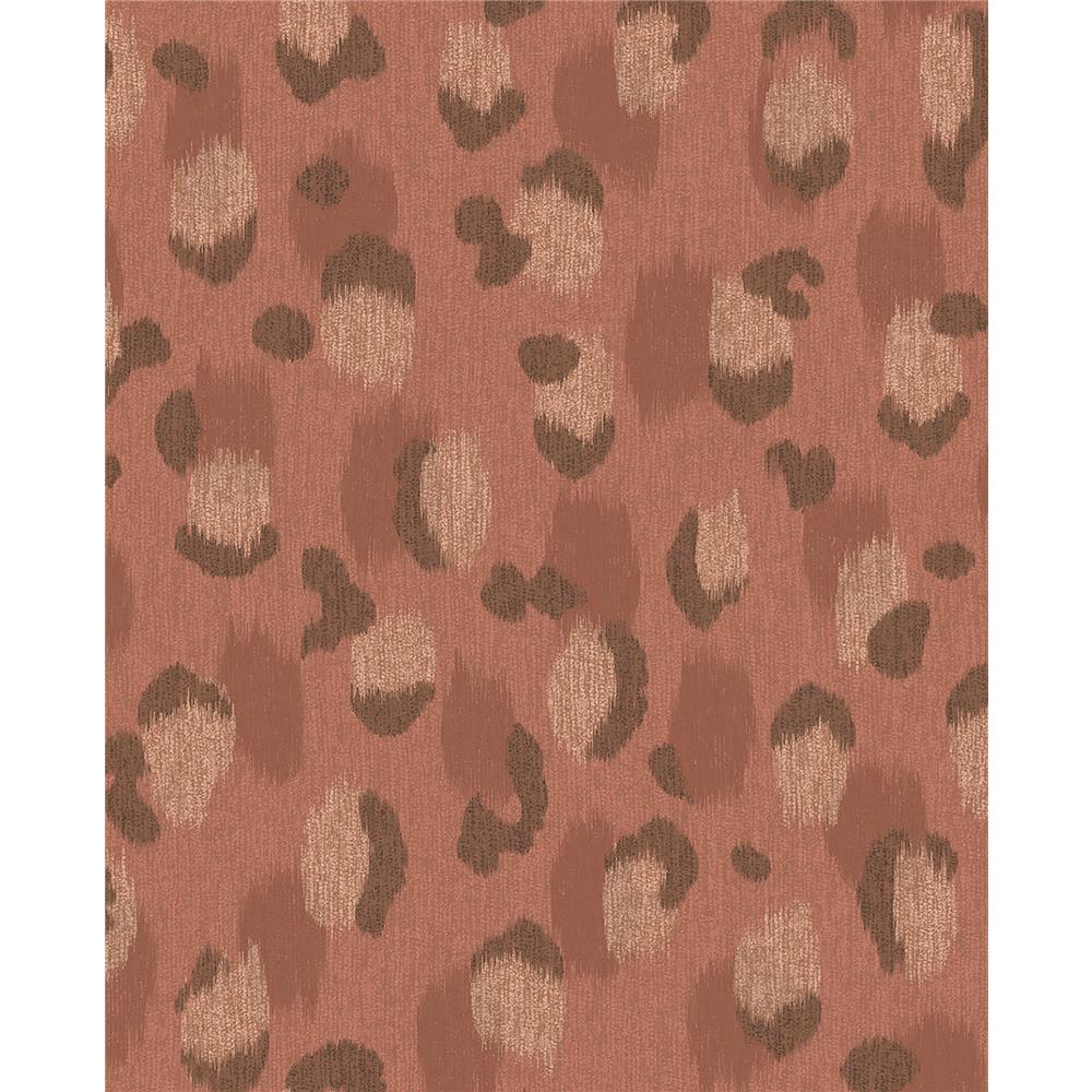 Eijffinger by Brewster 300542 Javan Rust Leopard Wallpaper